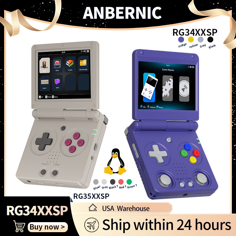 Anbernic RG34XXSP RG35XXSP Пер – обзор и цена Retro Gaming N64