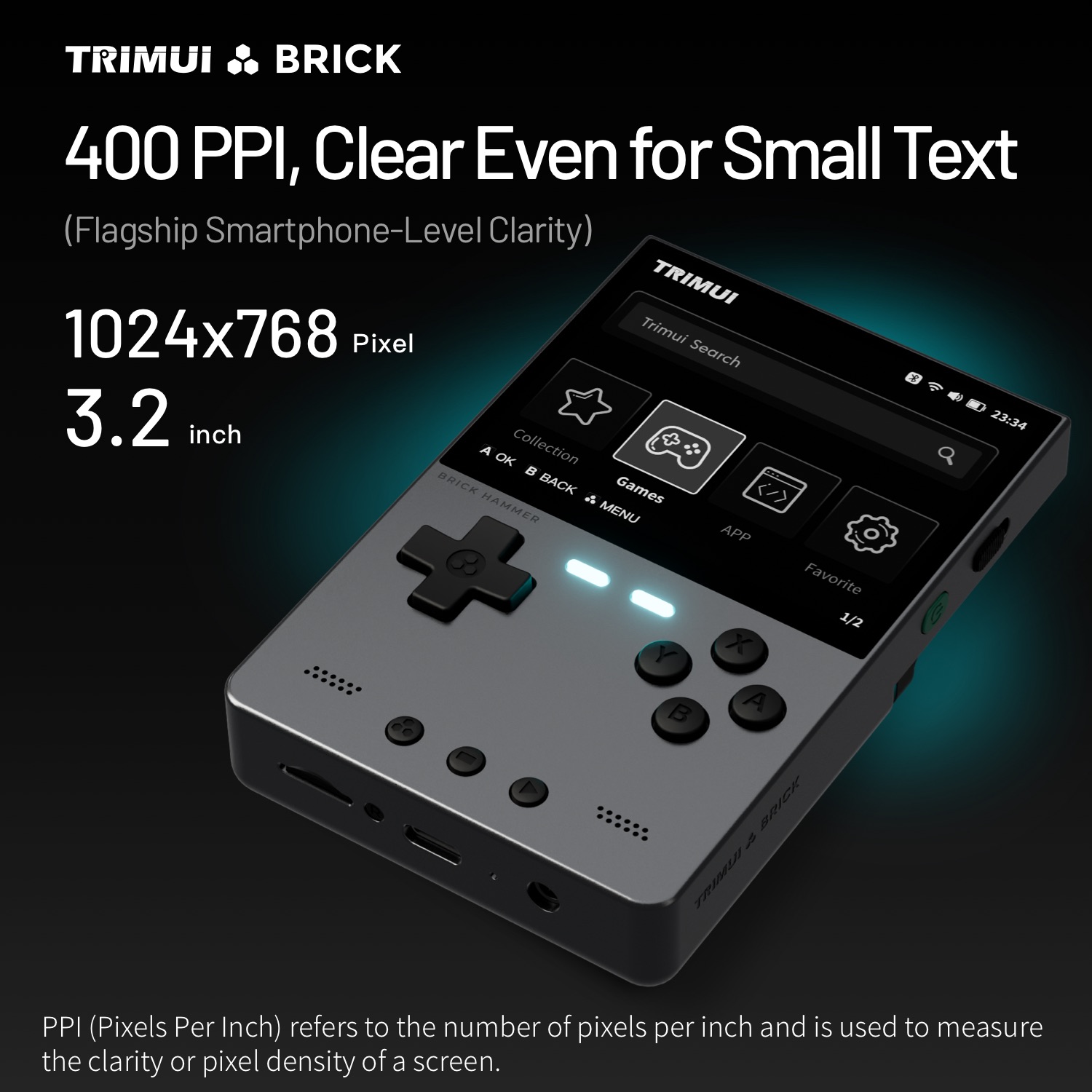TRIMUI BRICK HAMMER Ретро порт – обзор и цена Retro Gaming Kiosk