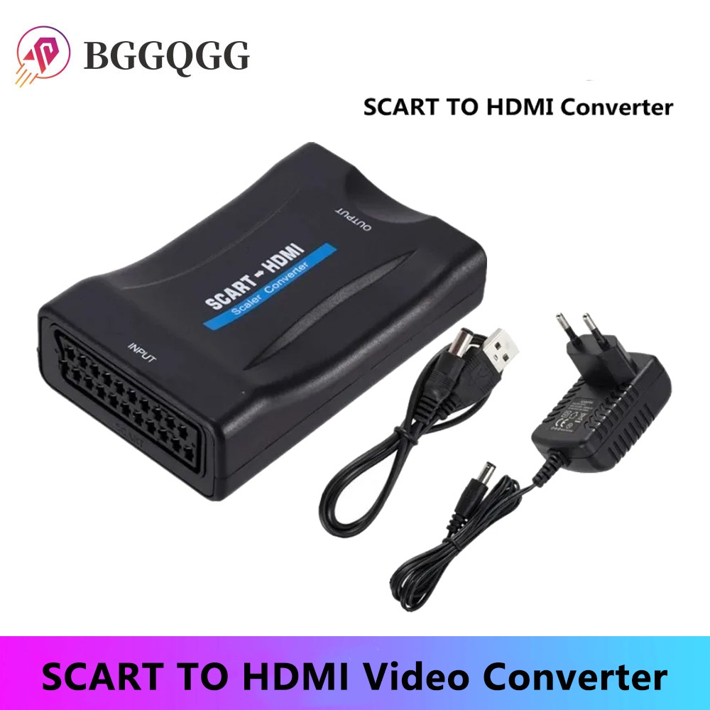 BGGQGG 1080P SCART в HDMI-совм – обзор и цена Scart To Hdmi