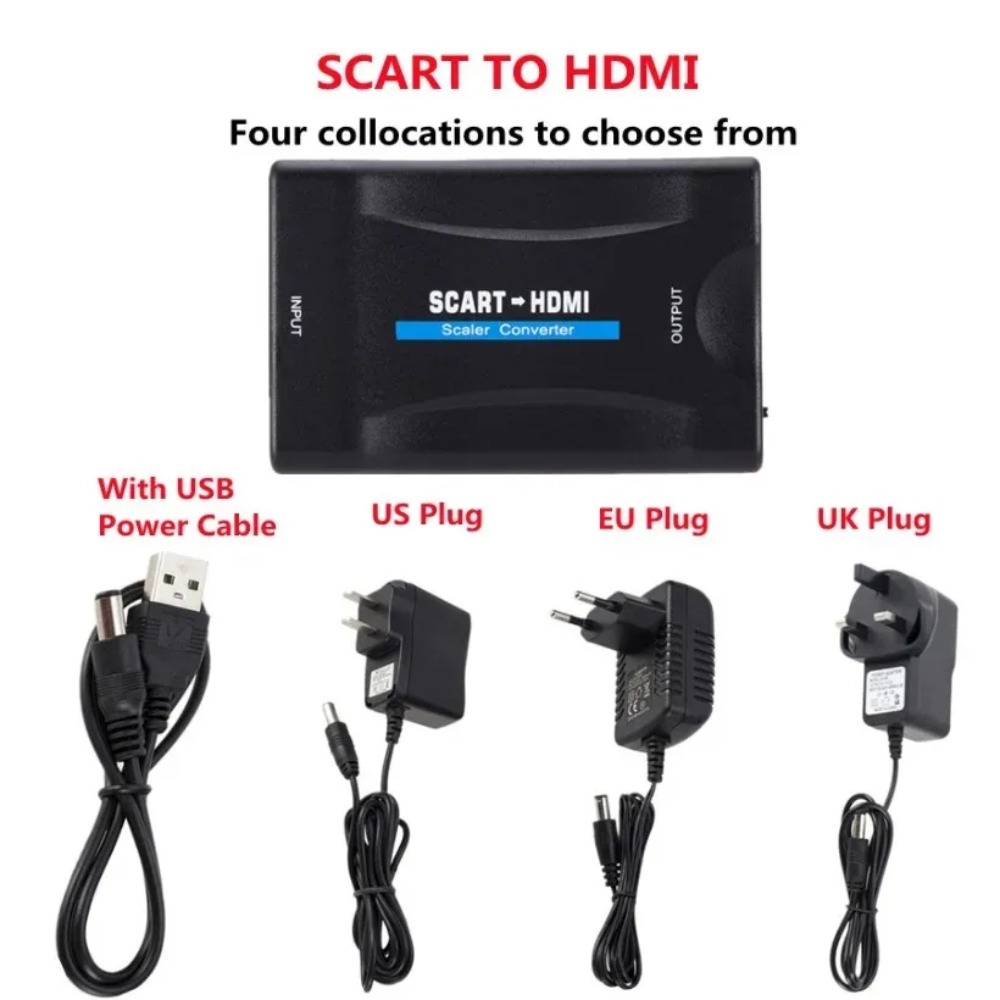 BGGQGG 1080P SCART в HDMI-совм – обзор и цена Scart To Hdmi