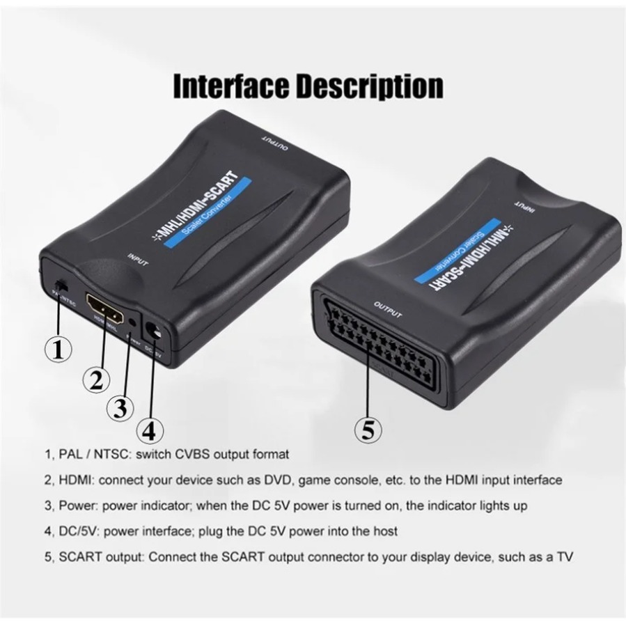 Конвертер-скалер HDMI 1080P в  – обзор и цена Scart To Hdmi